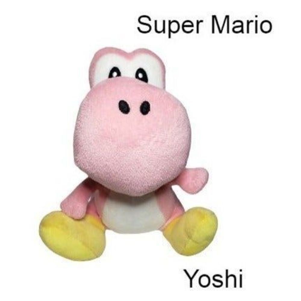 Super Mario Pink Yoshi 6.5" Stuffed Plush Nintendo 2010 Stuffed Toy NWOT